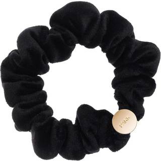 Dark Mini Velvet Scrunchie Hair Braid Black - pcs 1