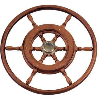 Pindrat Savoretti Armando T3B, mahogni/messing, Ø600 mm, med nav + krans, passer 3/4″ (19 mm) rataksel, brun