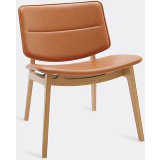 Magnus Olesen Seating - 'Freya Lounge', cognac, leather in Cognac Oak / Leather