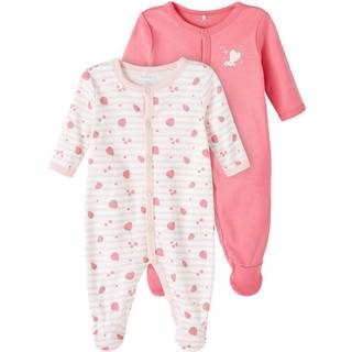 Name it 2-pak pyjamas dragt i lyserød til piger