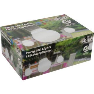 Party Lighting lyskæde, 20 LED, 1,1m, hvid