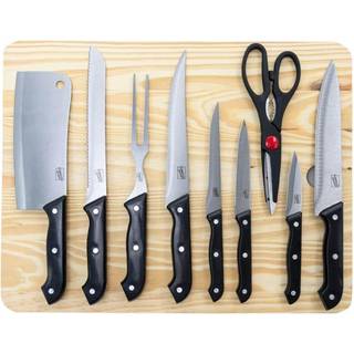 Gibson Home Wildcraft 10 stykker bestik s?t med tr?sk?rebord