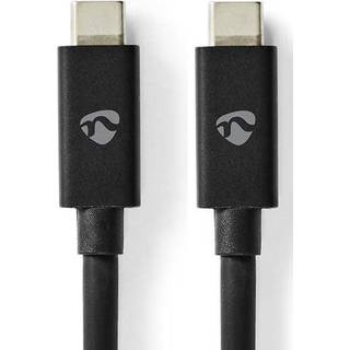 Nedis 3.2 Gen. 2x2 USB-C kabel - Sort - 2 m