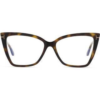 TOM FORD Kvinde FT5844-B 52 Vista -rammer Injiceret Havana Cat Eye Normal