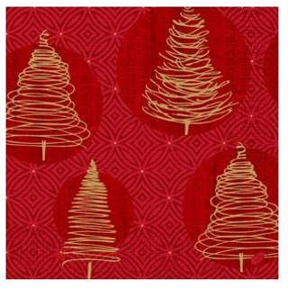 DUNI Serviet 3-lag 40x40 cm Elegant Trees 1000 stk (194243)