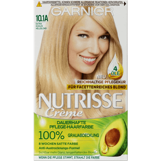 Garnier Nutrisse Ultra Crème permanent pleje-hårfarve 10.1A Ekstra kølig lyseblond