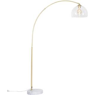 Moderne buelampe messing med klart glas - Arc