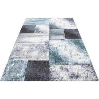 Hawaii Kortluvet tæppe Ternet - Blå - 160x230
