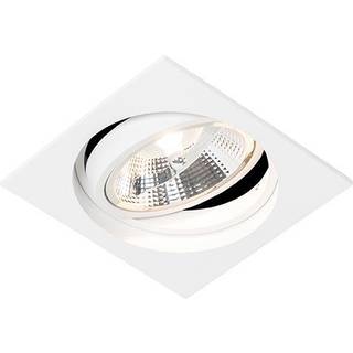 Firkantet indbygget spotlight hvid justerbar - Chuck 111