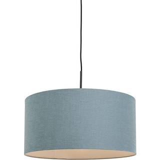 Pendellampe sort med blå skærm 50 cm - Combi 1