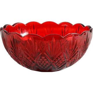 Godinger Dublin Red Crystal Serving Bowl