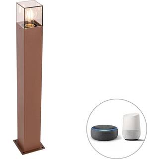 Smart stående udendørslampe rustbrun 70 cm inkl. Wifi P45 - Danmark