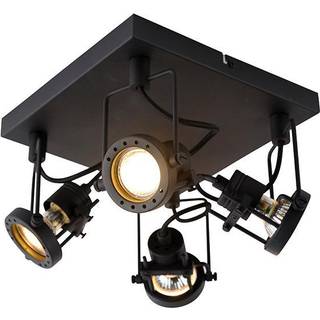 Industriel spotlight sort 4-lys - Suplux