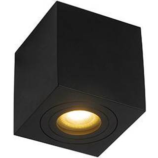 Moderne kvadratisk badeværelsesspotlight sort - Capa