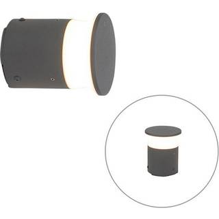 Moderne udendørslampe mørkegrå 12 cm inkl. LED - Bar