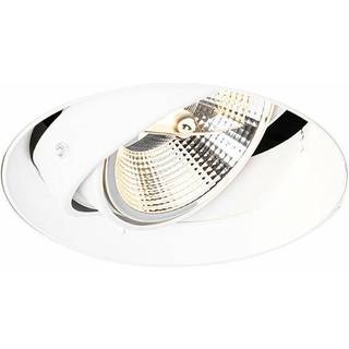 Moderne indbygningsspotlight hvid GU10 AR111 rund uden kant - Oneon