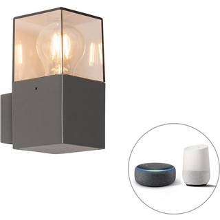Smart moderne udendørs væglampe antracit IP44 inkl. Wifi P45 - Danmark