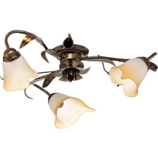 Loftlampe Lucrezia med 3 lyskilder, bronze