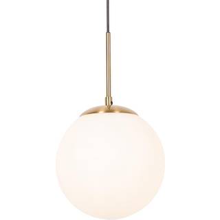 Art Deco Pendellampe guld med opalglas - Flore
