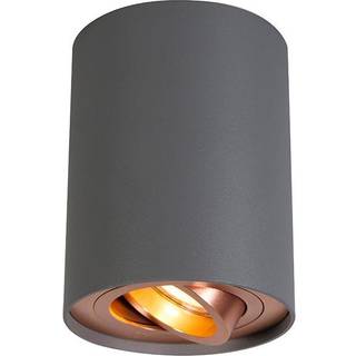 Smart spotgrå med kobber inkl. GU10 WiFi-lyskilde - Rondoo Up