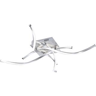 Paul Neuhaus LED-loftlampe Polina, 4 lyskilder, sølv, dæmpbar