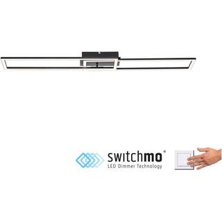 Loftslampe sort 101 cm inkl. LED 3-trins dæmpbar - Georgi
