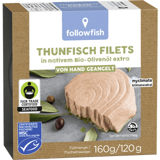 followfood MSC-tunfiskfileter i økologisk ekstra jomfru olivenolie 266.25 DKK/1 kg