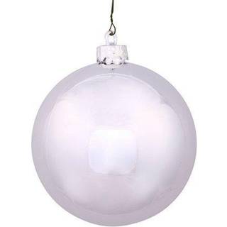 Vickerman 4 """" Silver Shiny Ball Ornament 6 pr. Taske