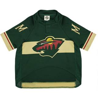 K?ledyrs f?rste NHL Pet Jersey - Minnesota Wild Dog Jersey XX -Large. En premium Big Jersey for hunde og katte at ligne den rigtige hockeyspiller