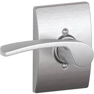 Schlage Venstrehåndshåndtag med Century Trim Non-Turning Lock Satin Chrome (F170 Mer 626 Cen LH)