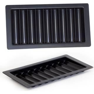 GSE 450-Chip 9-række Pokerbordbakke - ABS-plast chipbeholder til casino- og turneringsspil (17 tommer L x 8,9 tommer B x 1,25 tommer H)