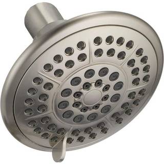 Delta Faucet 5-Setting Raincan Bruser Head b?rstet nikkel regnbruserhoved rundt bruser hoved Delta High Pressure Bruser Head Water Saver Bruser H