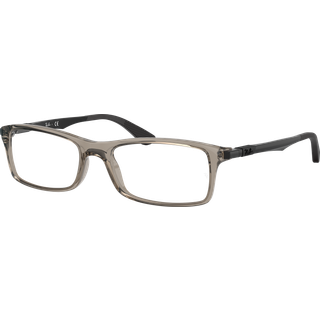 Ray - Ban Unisex RX7017 8059 Optiske stel Injiceret Grå Transparent Firkantet Normal