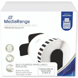 MediaRange - labels - 1 roll(s) - Roll (6.2 cm x 30.48 m) (alternative for: Brother DK-22205)
