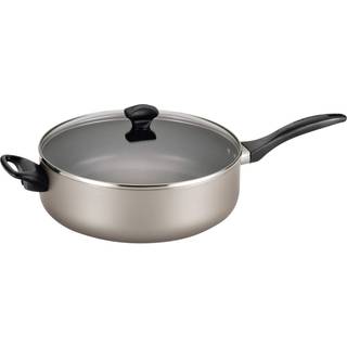 Farberware 21909 Opvaskemaskine Safe Nonstick Jumbo komfur/Saute Pan med hjælperhåndtag - 6 kvart sølv