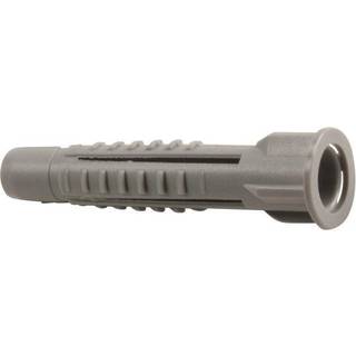 Heco 9620004 Universalplugs med krave, polypropylen 6 x 33 mm, pakke med 75