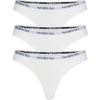 Norvig 3-Pack g-streng, hvid, Størrelse: L, Dame