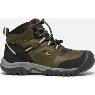 Keen Kid's Ridge Flex Mid WP Vandresko Børn størrelse 13K farve sort/olivengrøn