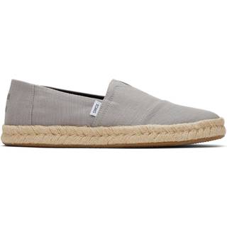 TOMS Alpargata Rope 2.0 Sneaker Herrer størrelse 44 farve grå/beige