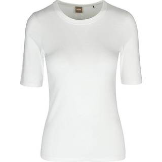 Slim fit T-shirt i en blanding med modal og stræk