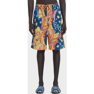 Marni x No Vacancy Inn printed cotton shorts - multicoloured - EU 46
