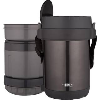 Thermos alt-i-en vakuumisoleret måltider med rustfrit stål med ske røg