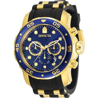 Invicta 30763 Pro Diver Blå/Gul guldtonet stål Ø48 mm