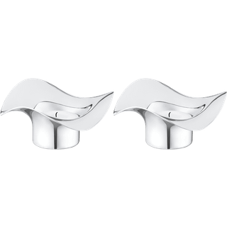 Georg Jensen Cobra varmelysestage 2-pakke rustfrit stål