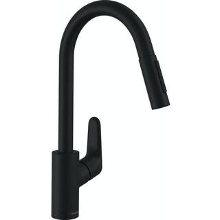 Hansgrohe Focus M41 køkkenarmatur 240 m/udtræk, høj tud, mat sort