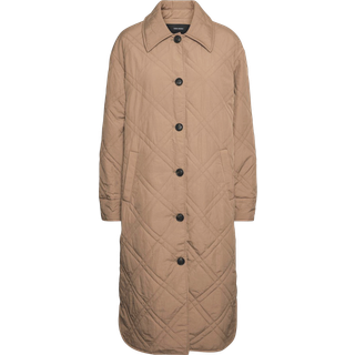 Ambere Merson Long Coat - Tigers Eye - Dame - S - Vero Moda