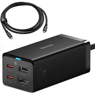 Opladerbasis Baseus GaN5 Pro 2xUSB-C + USB + HDMI, 67W (sort)