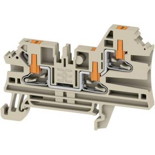 Weidmüller Push in 3-pol 2.5mm² beige