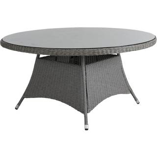 Brafab Hornbrook spisebord Grå med glas 150x73 cm