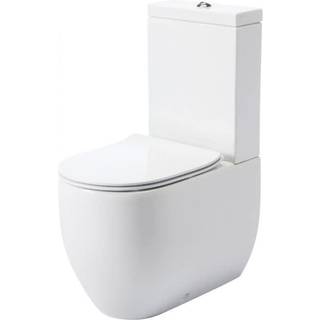 Toilet gulvstående FLO, 3/6 ltr. Hvid